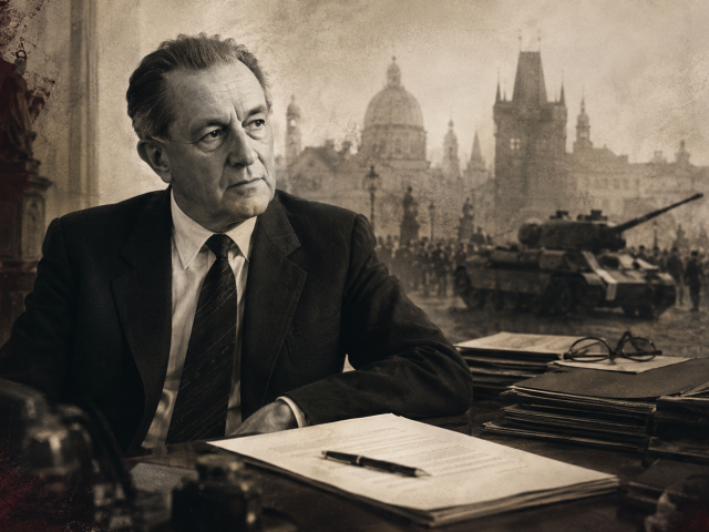 Ilustrácia k článku o Františkovi Krieglovi a auguste 1968